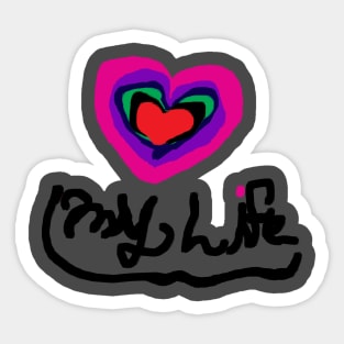 Love Life Heart Rainbow Heart #TPArtDecoContest Sticker